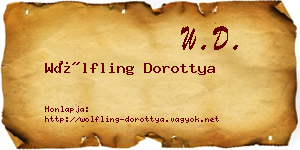 Wölfling Dorottya névjegykártya